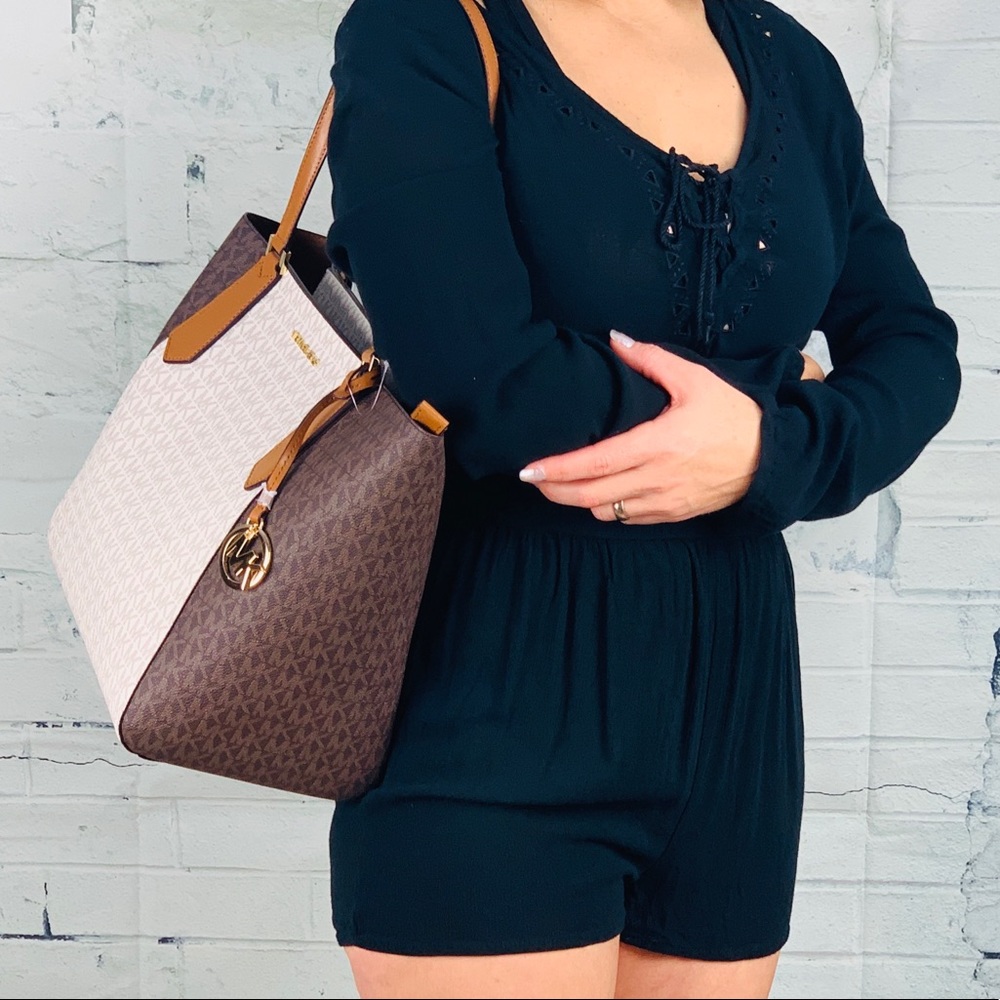 Nwt Michael Kors Kimberly LG bonded tote - Picture 3 of 8
